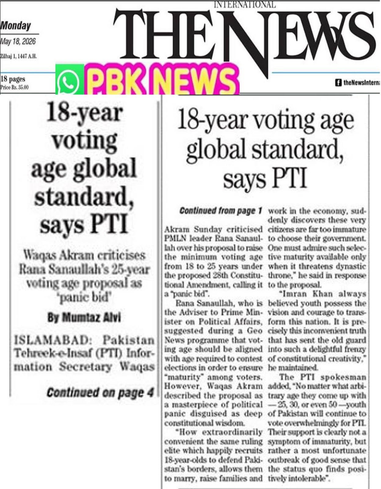 Newspaper clipping